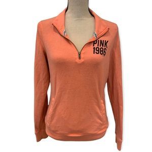 Victorias secret PINK quarter zip pullover sweatshirt